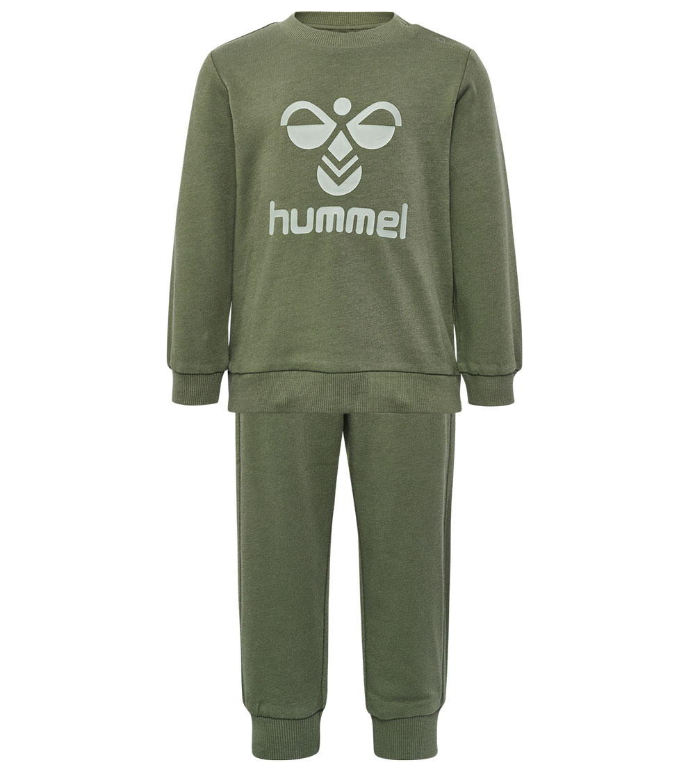 Hummel Set - HmlArine Crewsuit - Dusty Olive