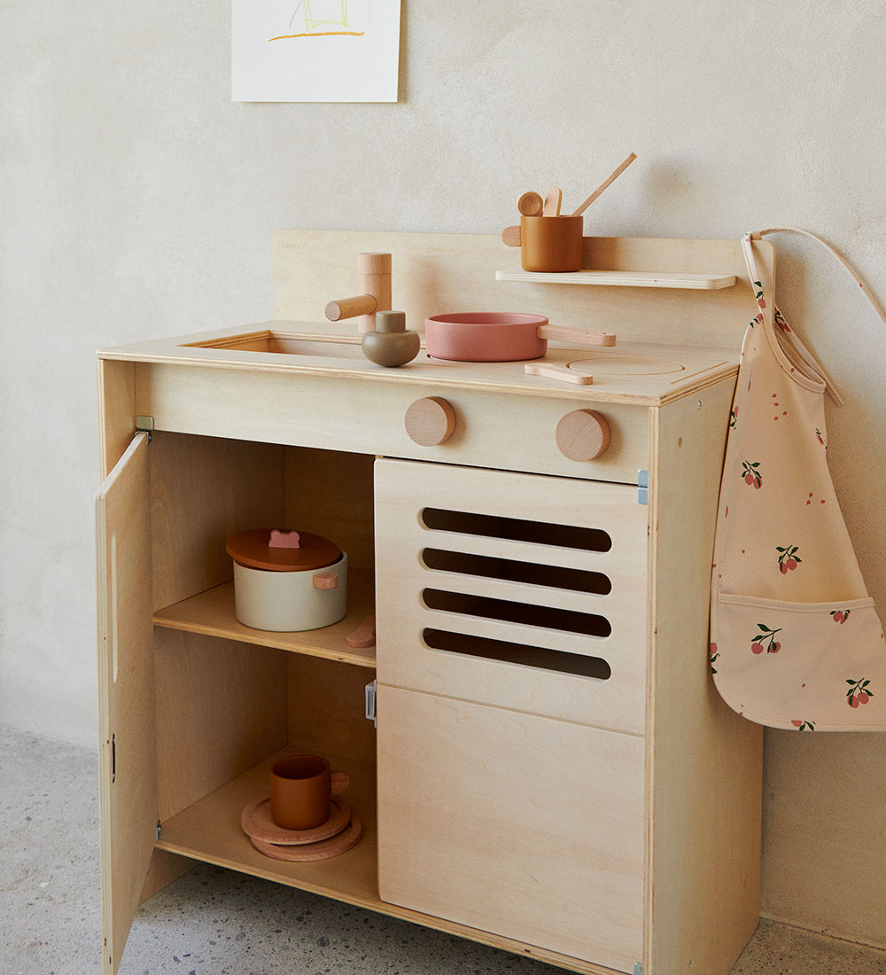 Liewood Lekekjøkken - Mario Play Kitchen - Natural Tre