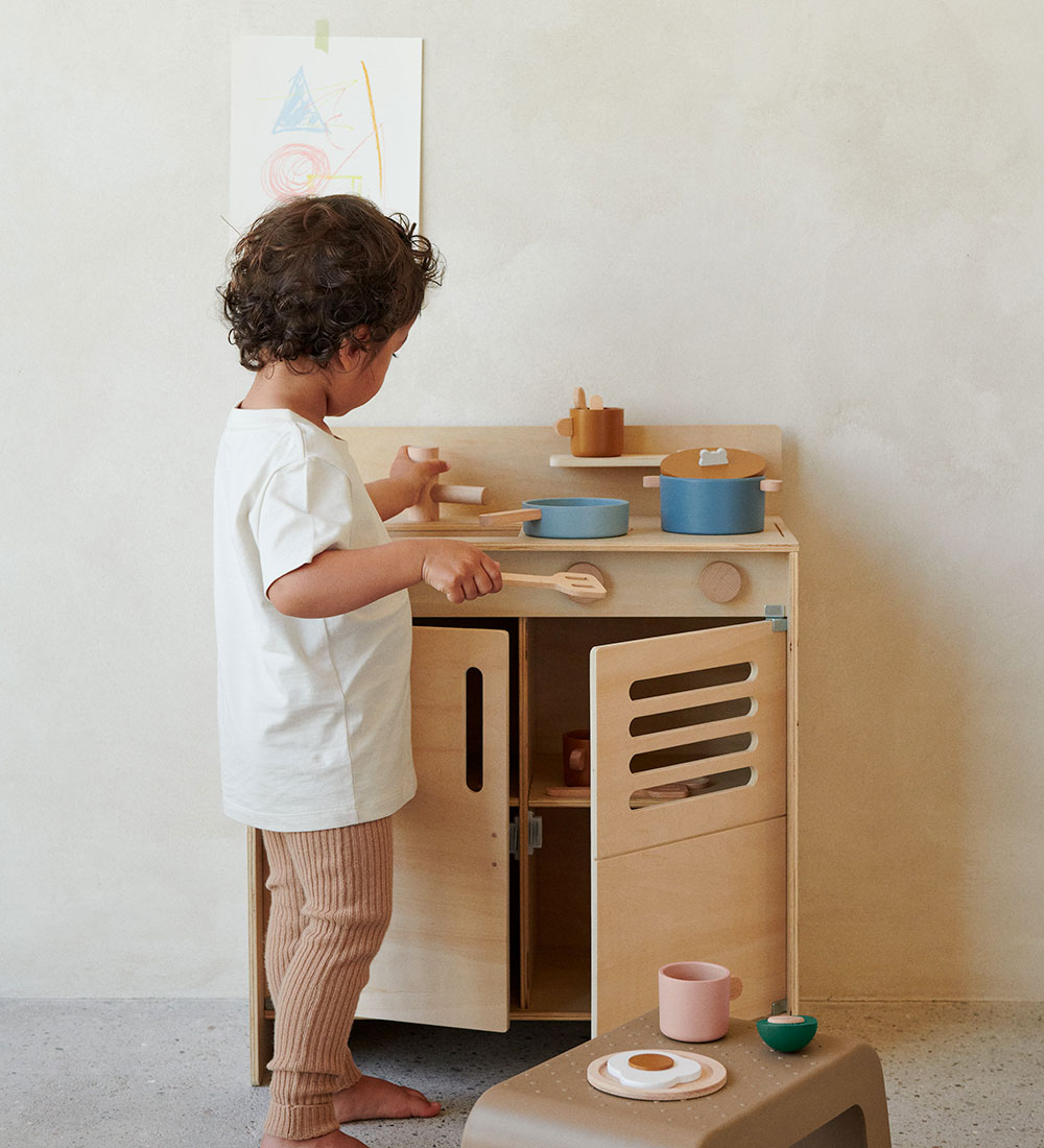 Liewood Lekekjøkken - Mario Play Kitchen - Natural Tre