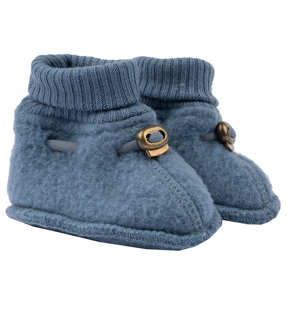 Mikk-Line Krabbelschuhe - Wolle - Feuerstein Stone