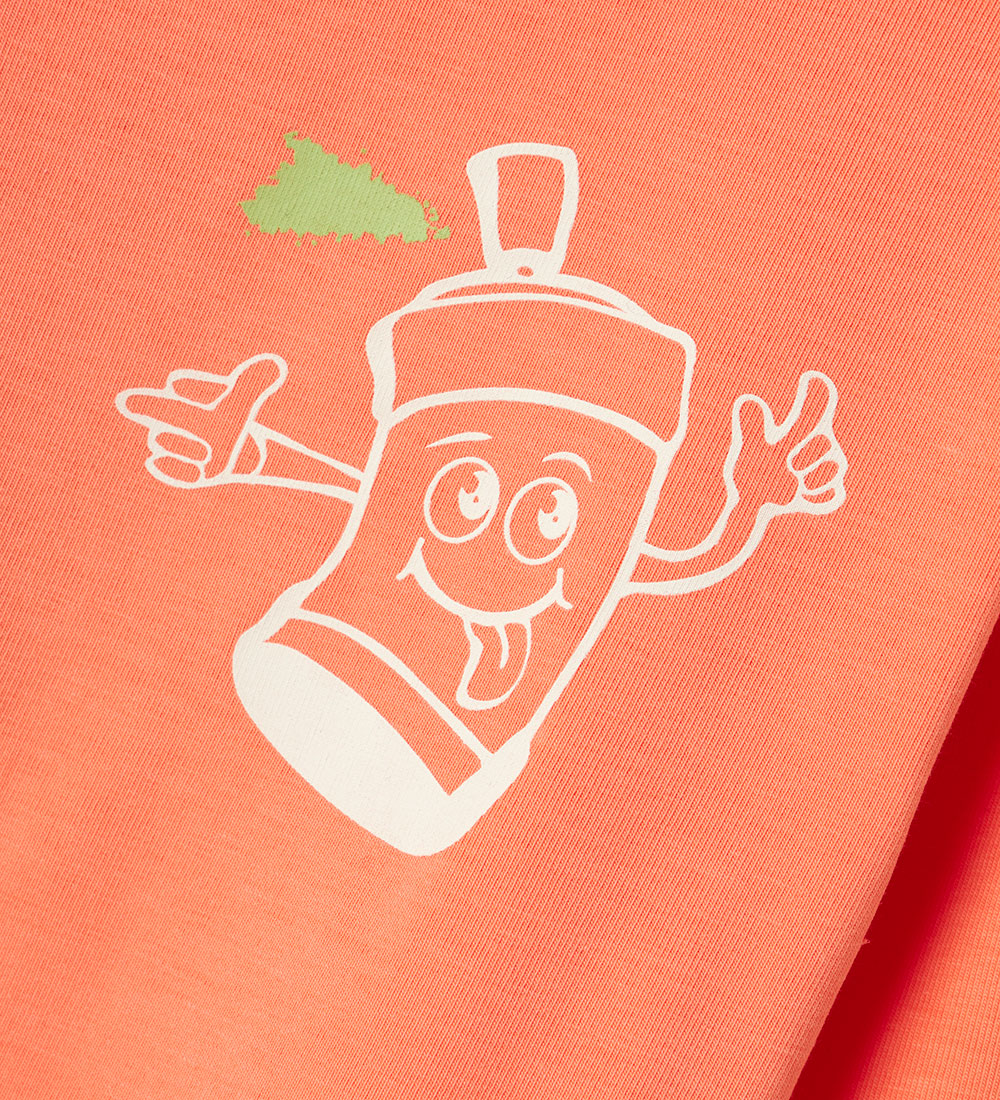 Name It Blouse - NmmNova - Fusion Coral w. Spray can