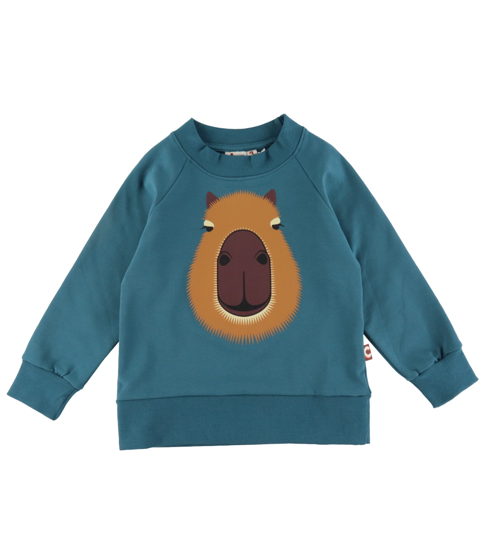 DYR-Cph Sweatshirt - Animal Bellow - Dark Slate Capivar