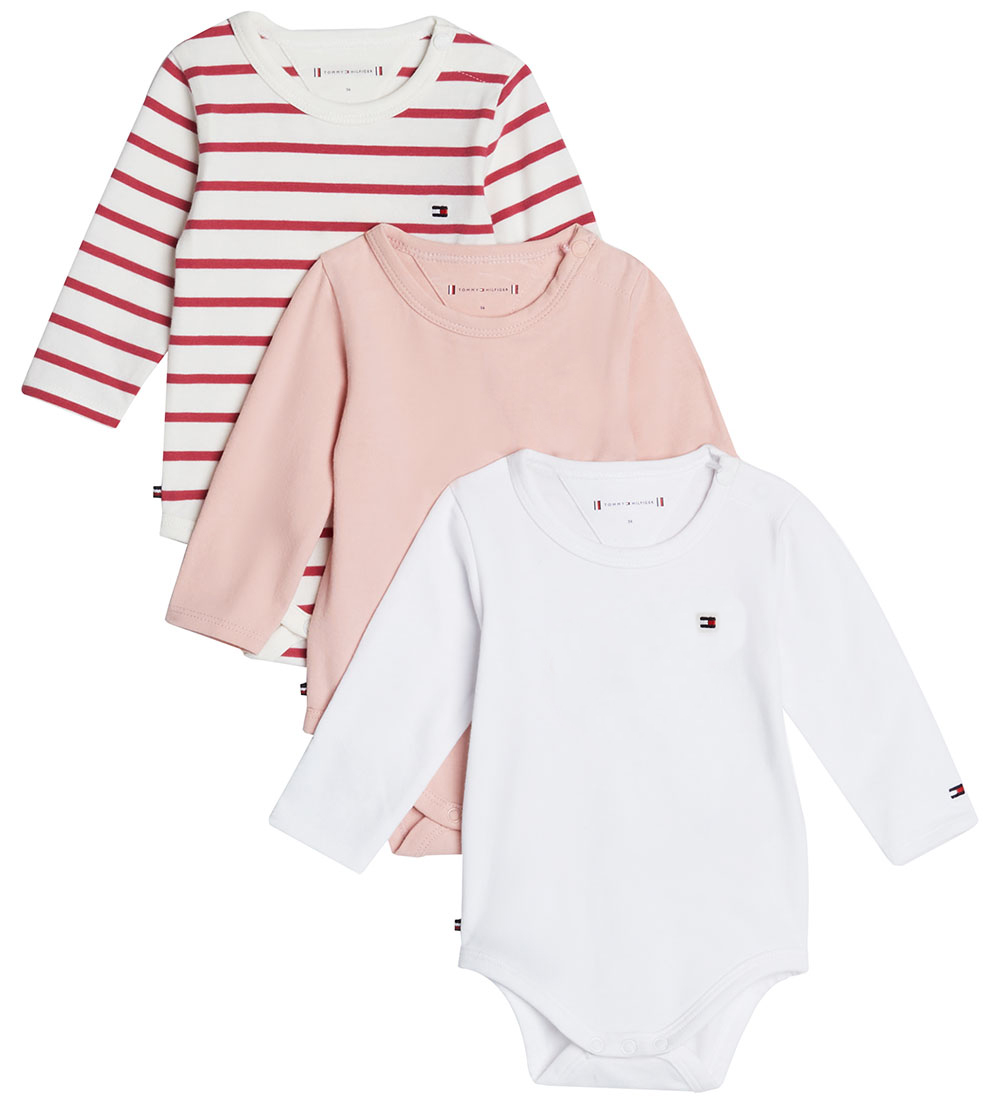 Tommy Hilfiger Gjafabox - Samfella L/æ - 3 Pakki - Soft Rose