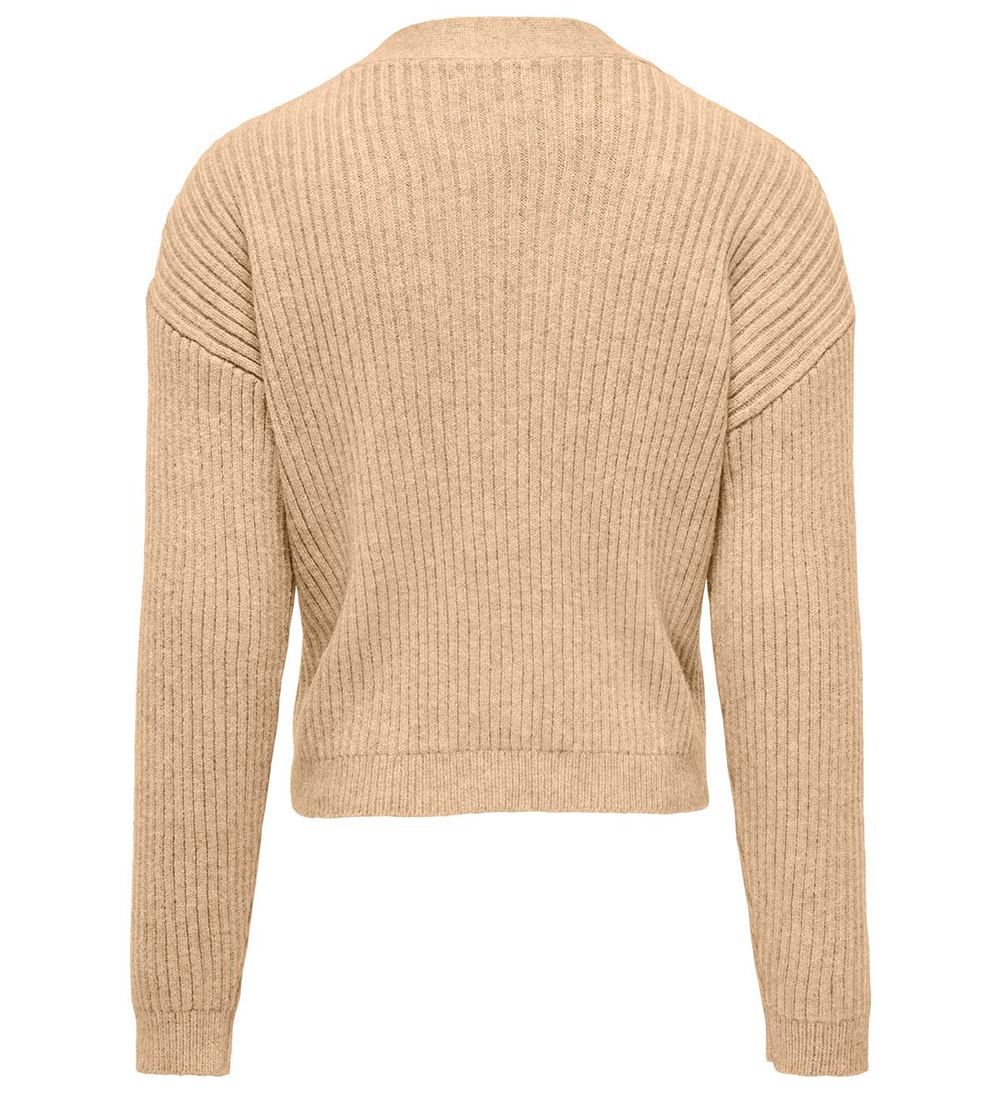 Kids Only Cardigan - Knitted - KogMandy - Beige