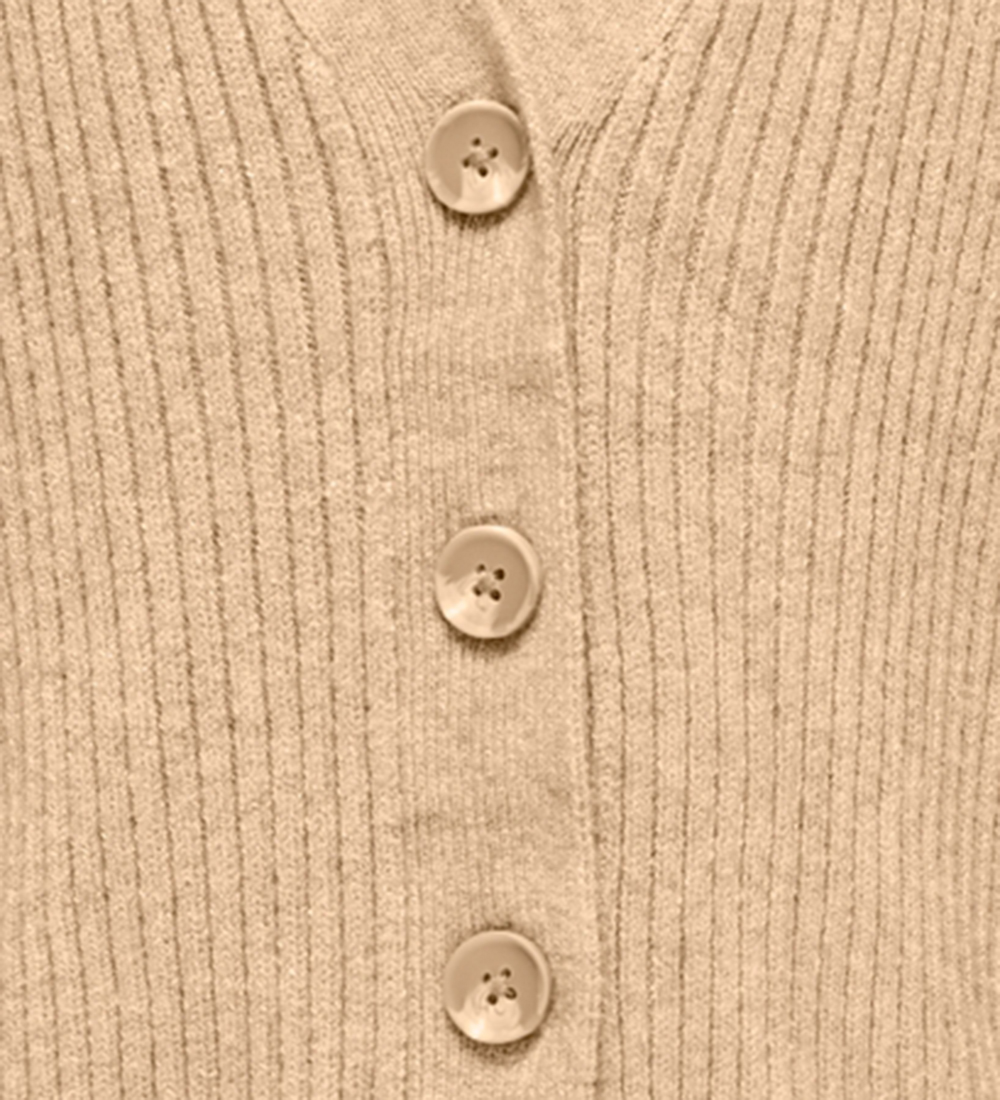 Kids Only Cardigan - Knitted - KogMandy - Beige