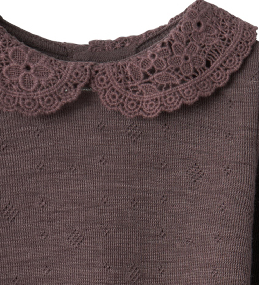 Name It Bodysuit L/æ - Wool - NbfWang - Sparrow