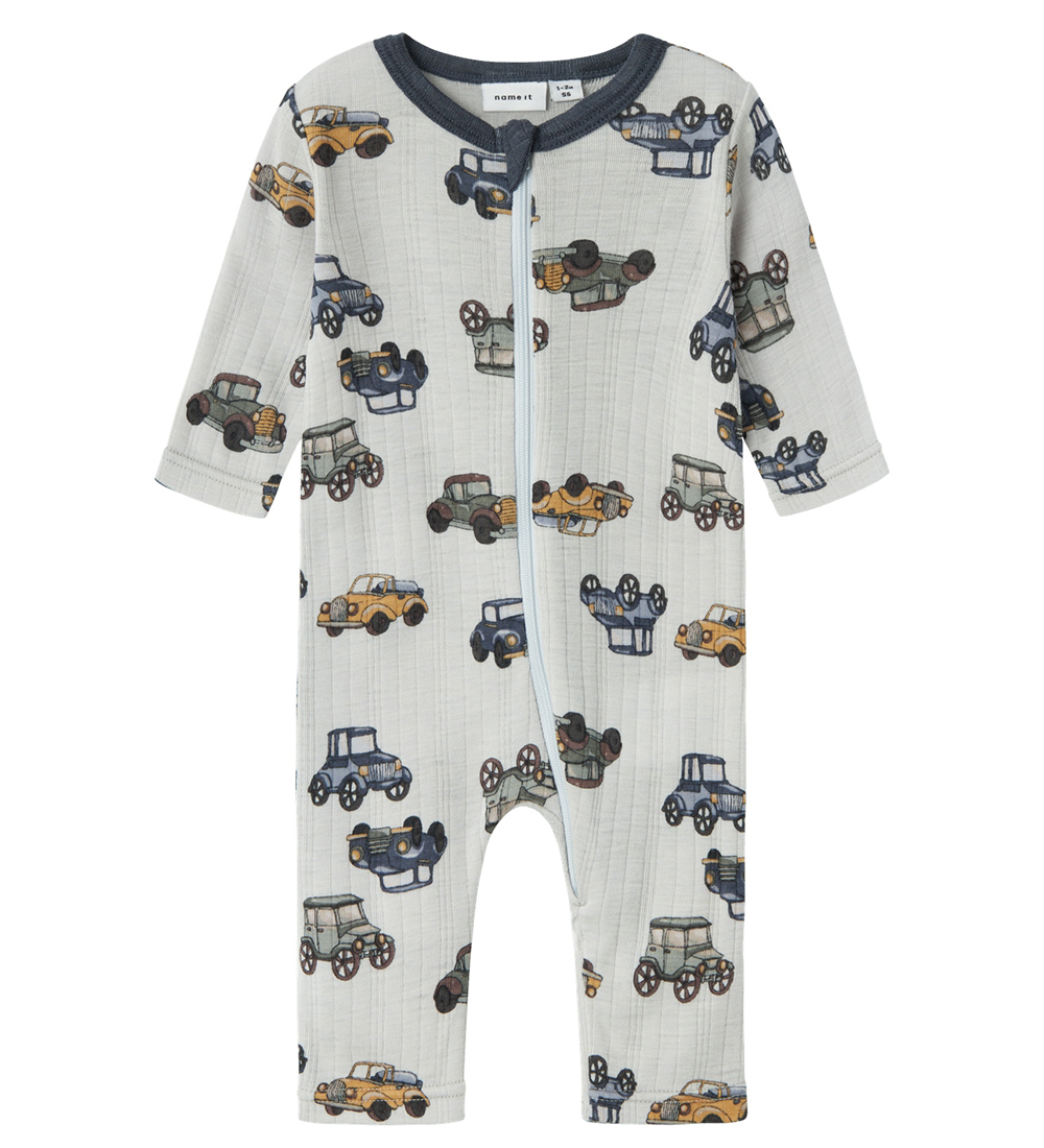 Name It Nightsuit - Wool - NbmWang - Gray Dawn