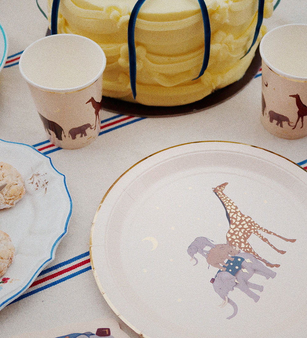 Konges Sløjd Birthday set for 8 people - 49 Parts - Safari
