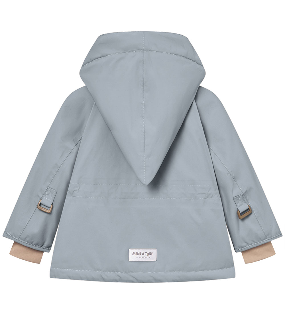 Mini A Ture Winterjas - Wang Fleece - Citadel Blue