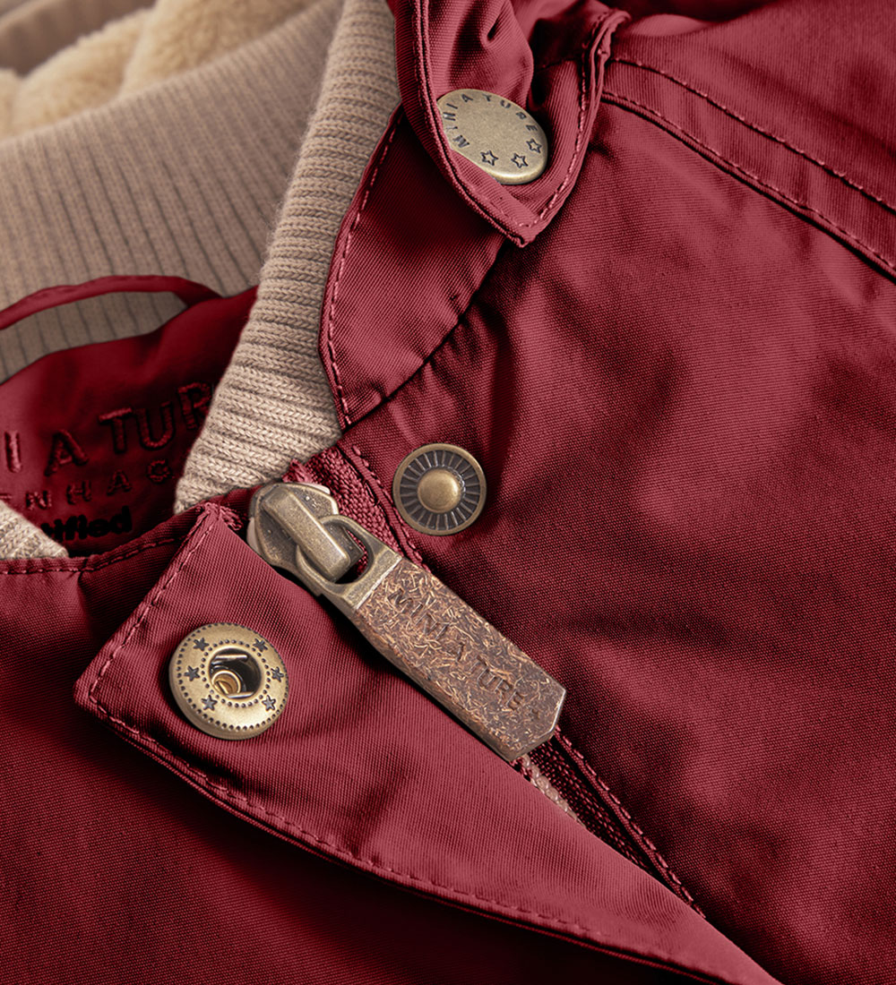 Mini A Ture Winter Coat - Wang Fleece - Red Merlot