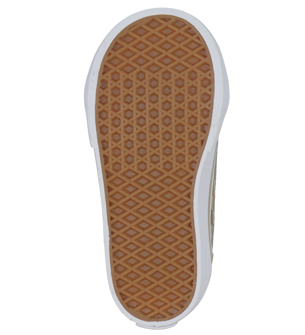 Chaussures Vans - Old Skool V Neutral Damier - Brown/Vrai White