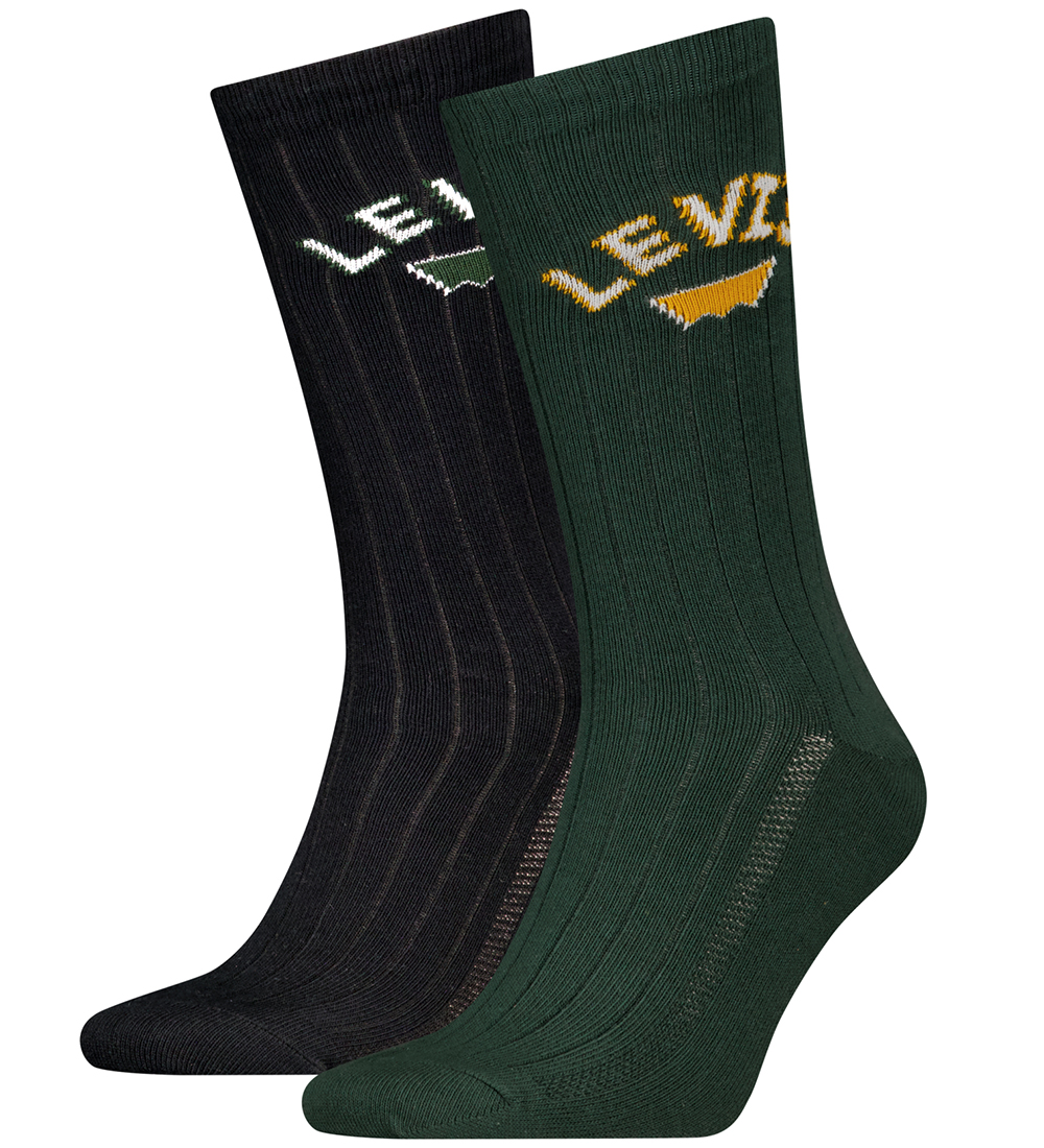 Levis Socks - 2-Pack - Green Black Combo