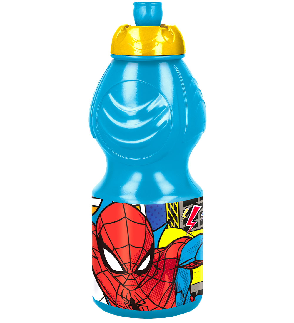 Spider-Man Water Bottle - 400 mL - Blue/Yellow