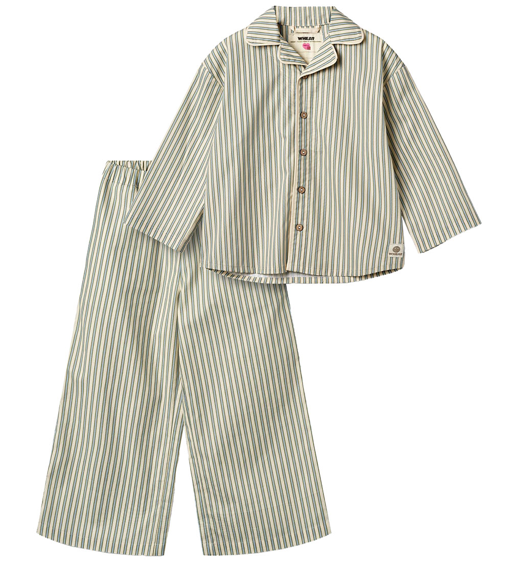 Wheat Pyjama Set - 2 Parts - Bebbo - Soft Stripe