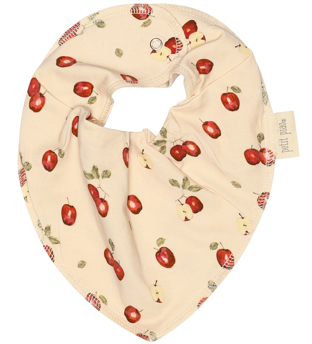 Petit Piao Teething Bib - Apple AOP