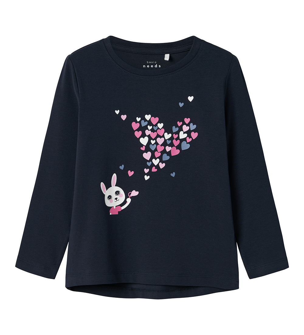 Name It Blouse - NmfVix - Dark Sapphire w. Rabbit