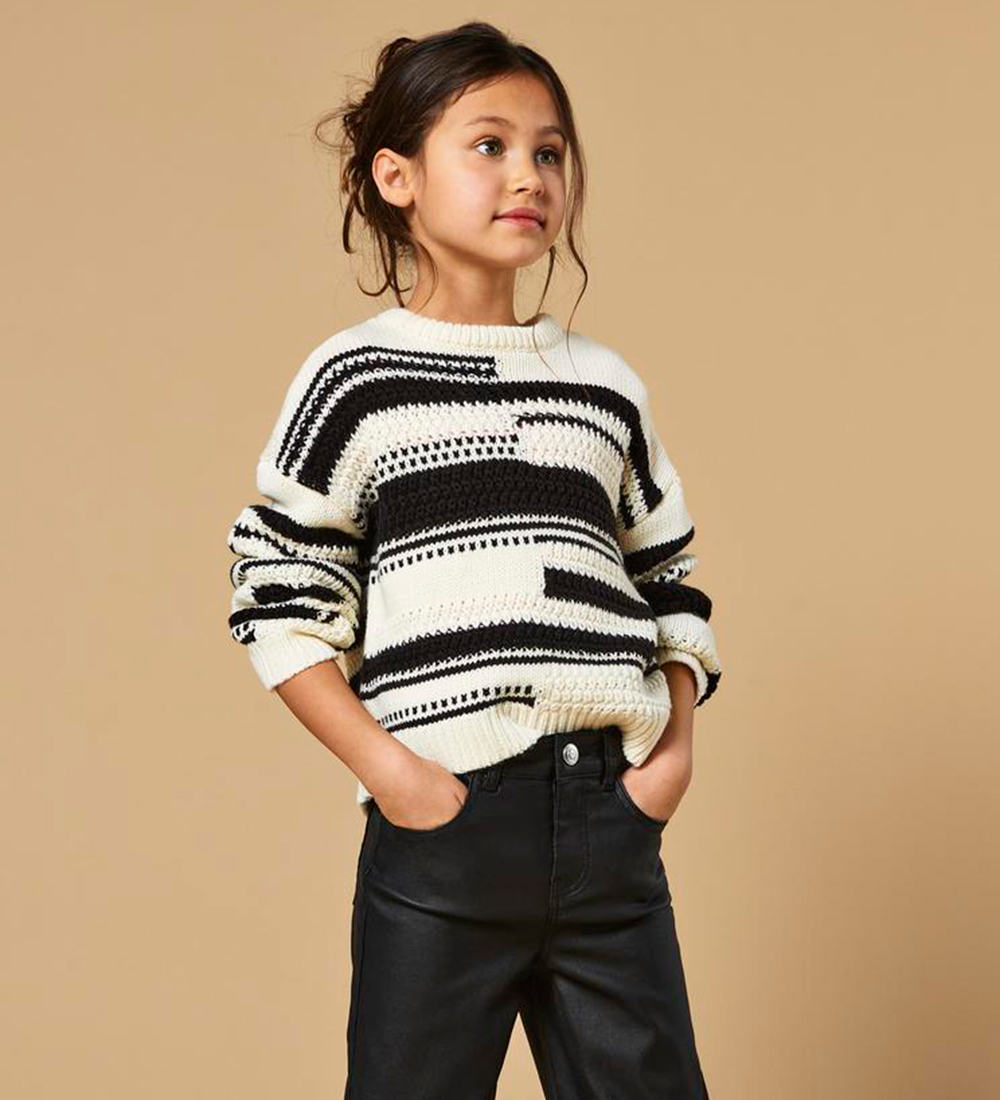 Kids Only Blouse - Knitted - CookSutha - Tofu/Black Bean