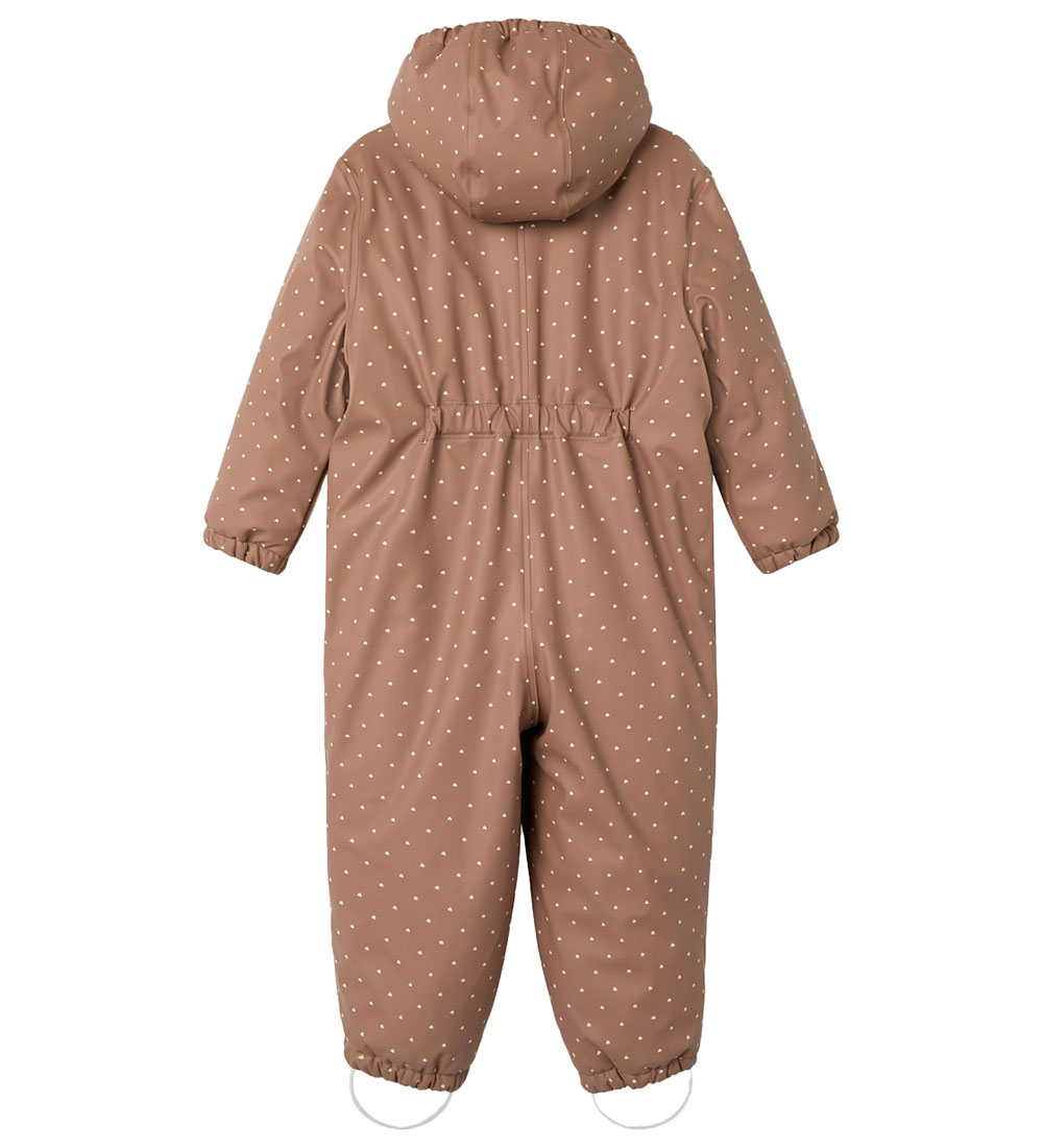 Lil' Atelier Snowsuit - PU - NmfLadry10 - Beaver Fur/AOP