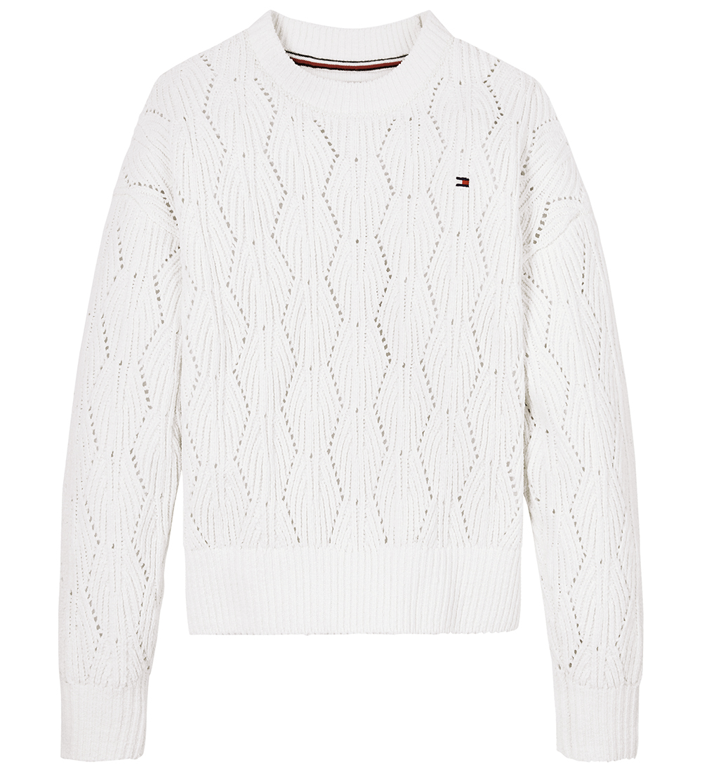 Tommy Hilfiger Bluse - Strick - Chenille - Ivory Petal