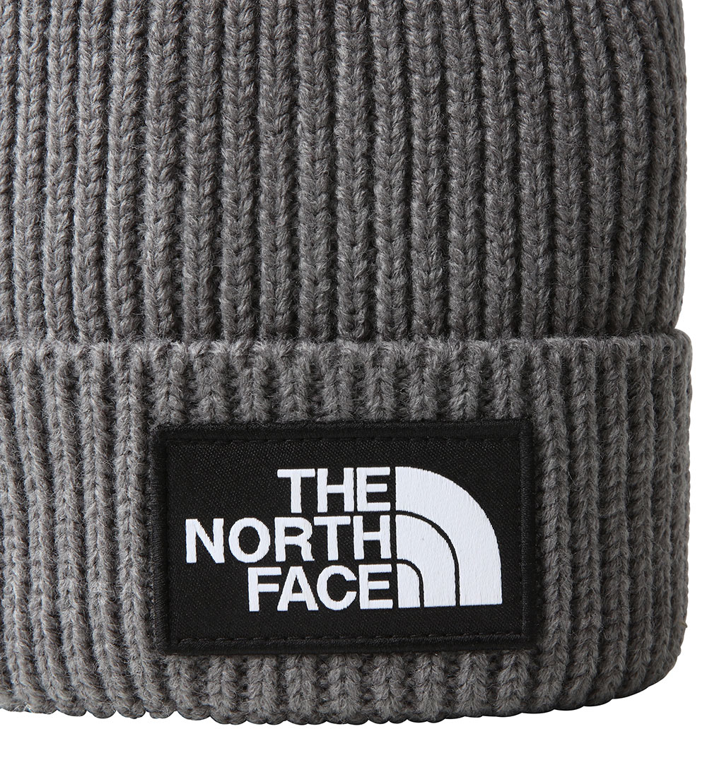 The North Face Beanie - Knitted - Box Logo - Medium+ Grey Heathe