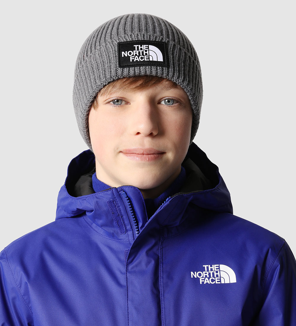 The North Face Beanie - Knitted - Box Logo - Medium+ Grey Heathe