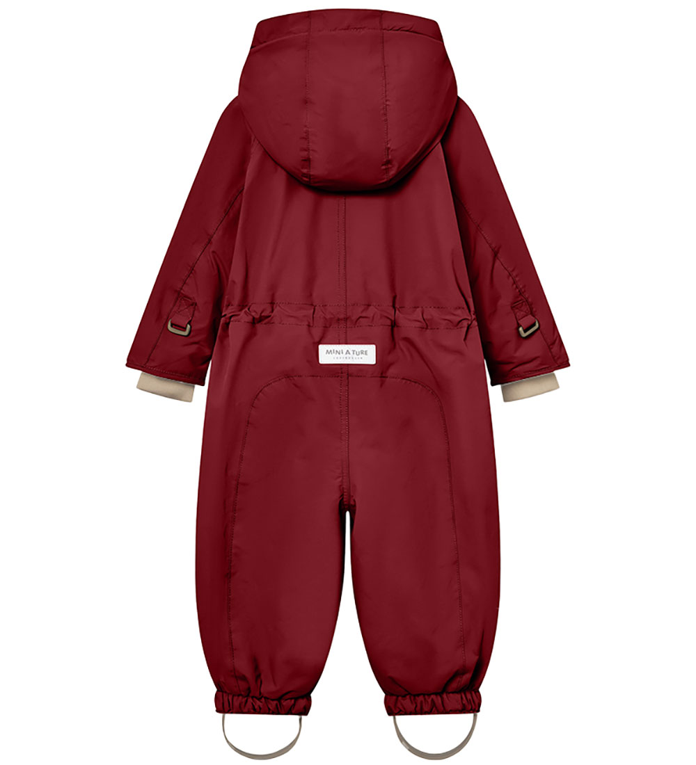 Mini A Ture Snowsuit - Wisti Fleece - Red Merlot