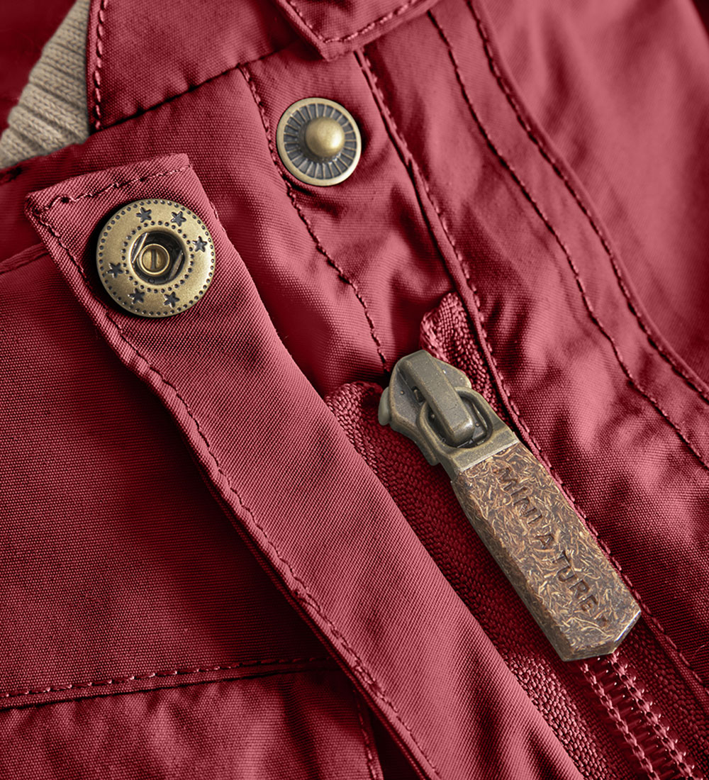 Mini A Ture Snowsuit - Wisti Fleece - Red Merlot