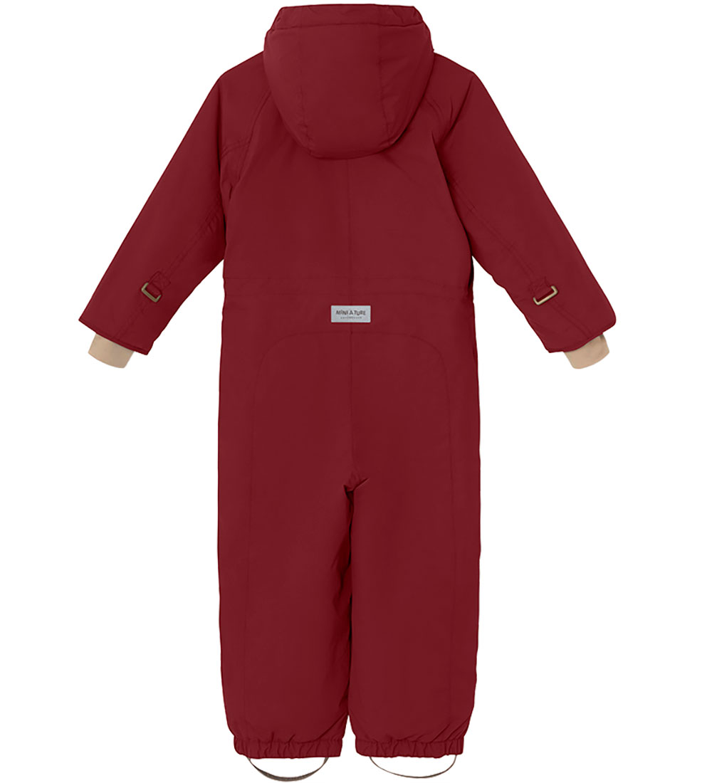 Mini A Ture Snowsuit - Wanni Fleece - Red Merlot