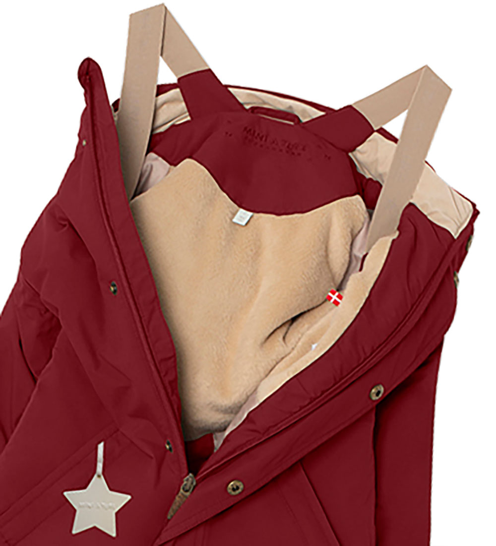Mini A Ture Snowsuit - Wanni Fleece - Red Merlot