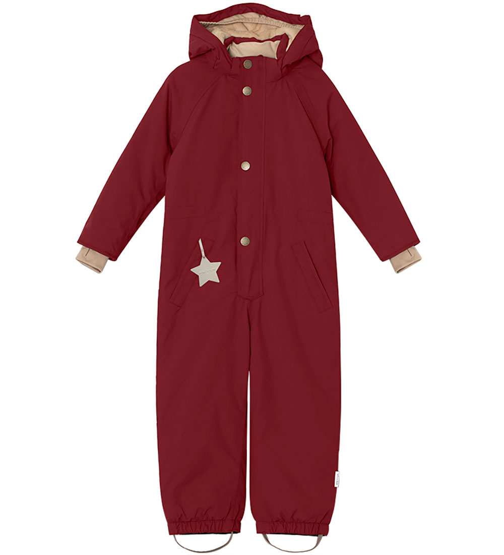 Mini A Ture Snowsuit - Wanni Fleece - Red Merlot