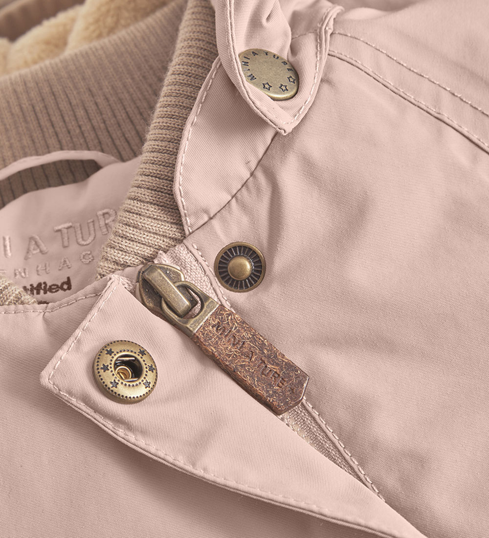 Mini A Ture Winterjacke - Wang Fleece - Adobe Rose