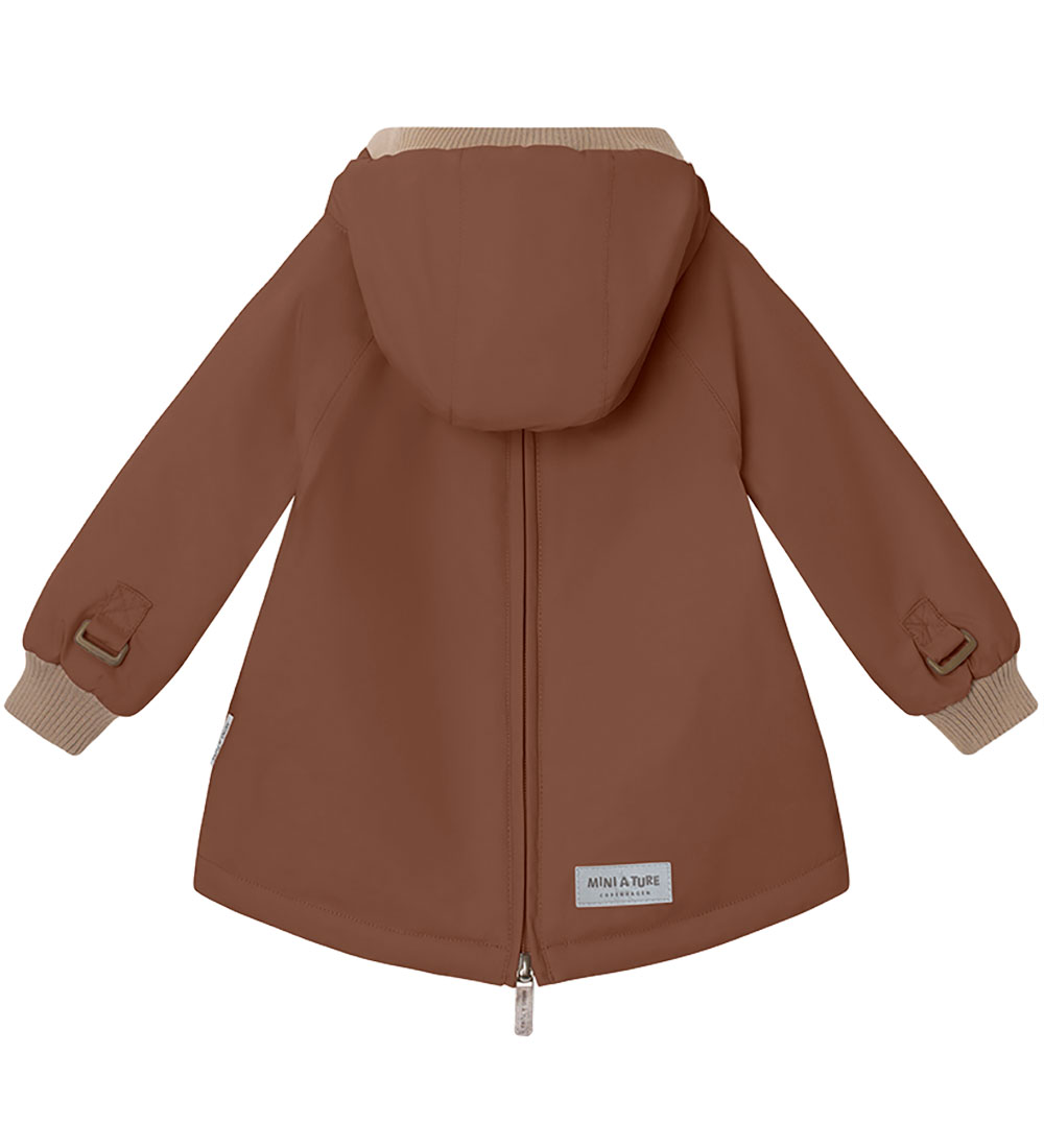 Mini A Ture Vinterjakke - Babywen Fleece - Rootbeer Brown