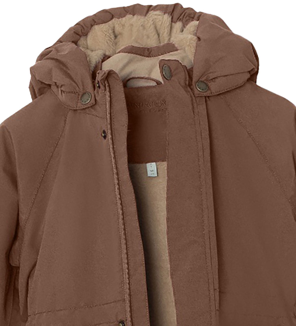 Mini A Ture Winter Coat - Vikania Fleece - Rootbeer Brown
