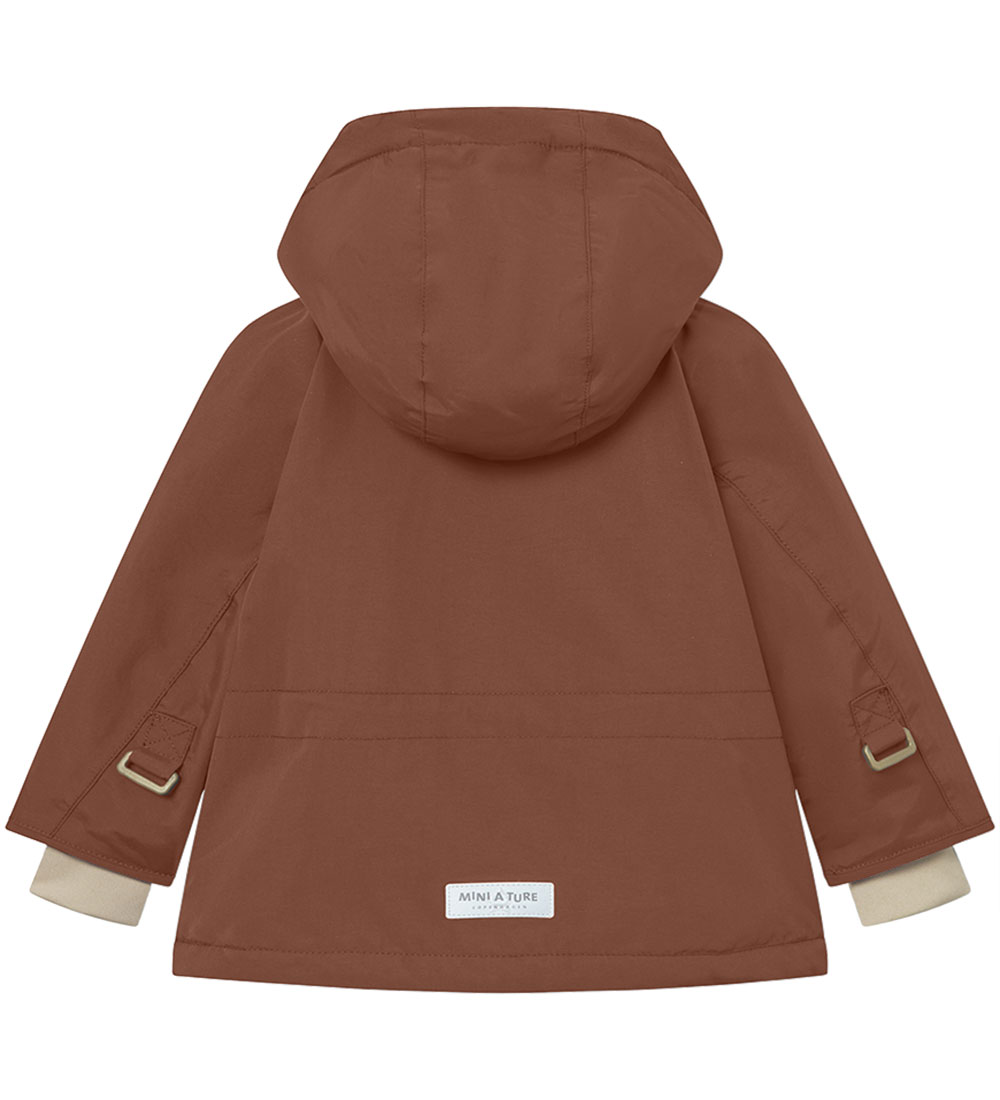 Mini A Ture Vinterjacka - Matwally Fleece - Rootbeer Brown
