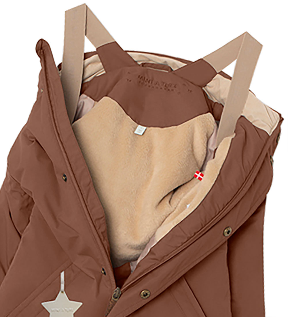 Mini A Ture Snowsuit - Wanni Fleece - Rootbeer Brown