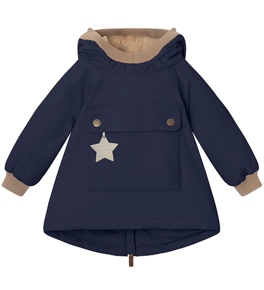 Mini A Ture Winter Coat - Babywen Fleece - Outer Space
