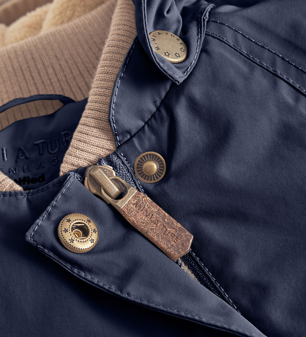 Mini A Ture Winter Coat - Wang Fleece - Outer Space