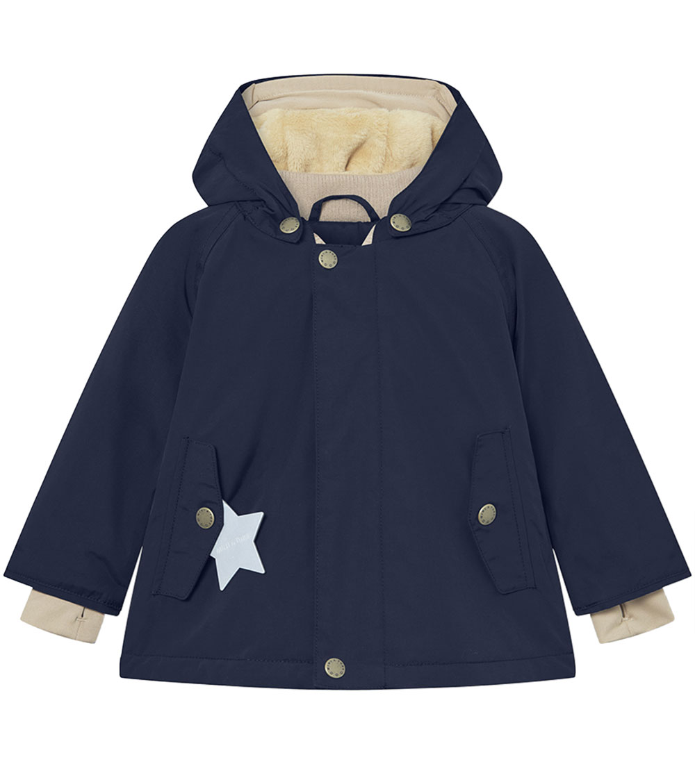 Mini A Ture Winterjas - Matwally Fleece - Outer Space