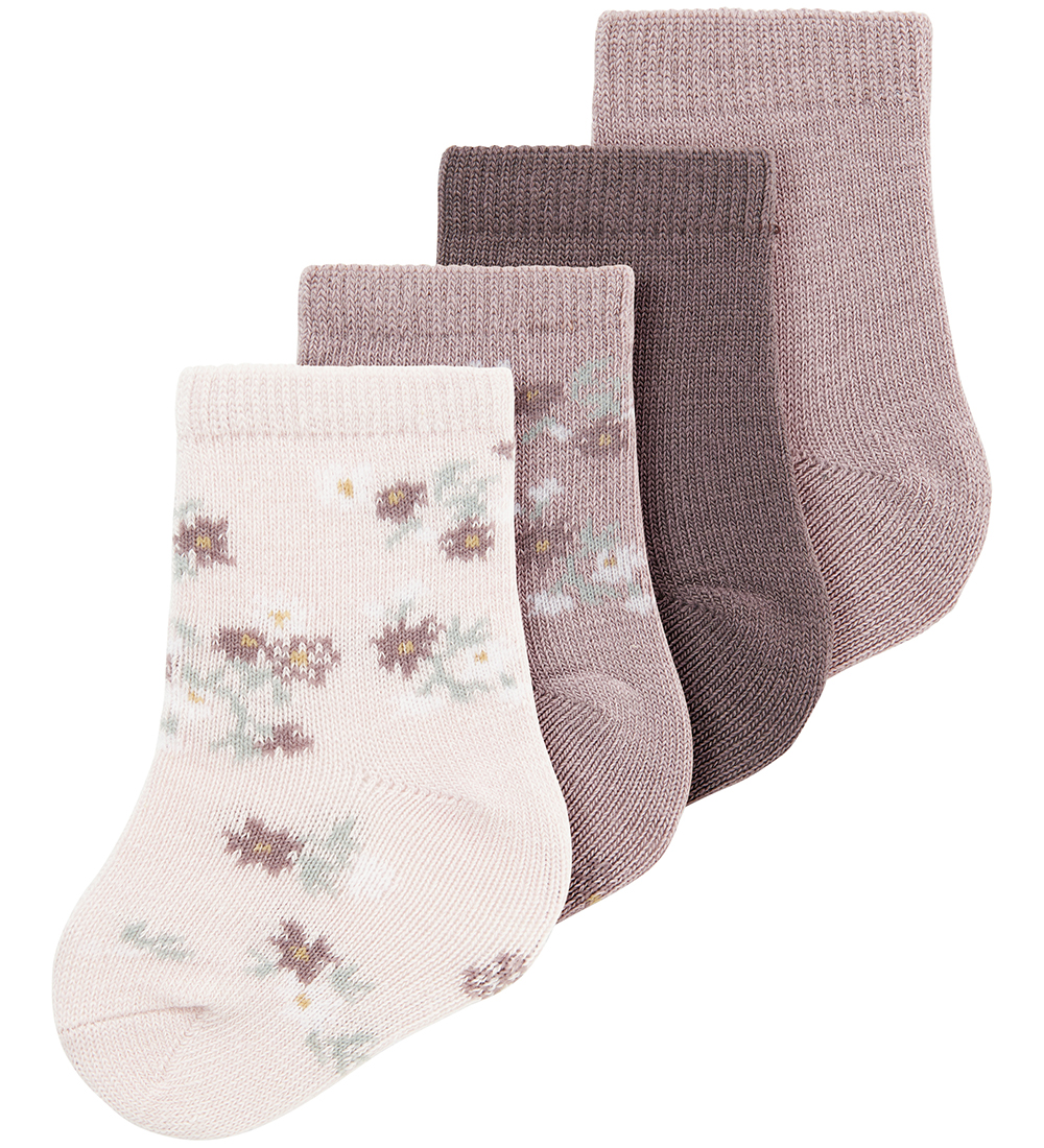 Name It Socks - Wool/Cotton - NbfWak - 4-Pack - Sparrow