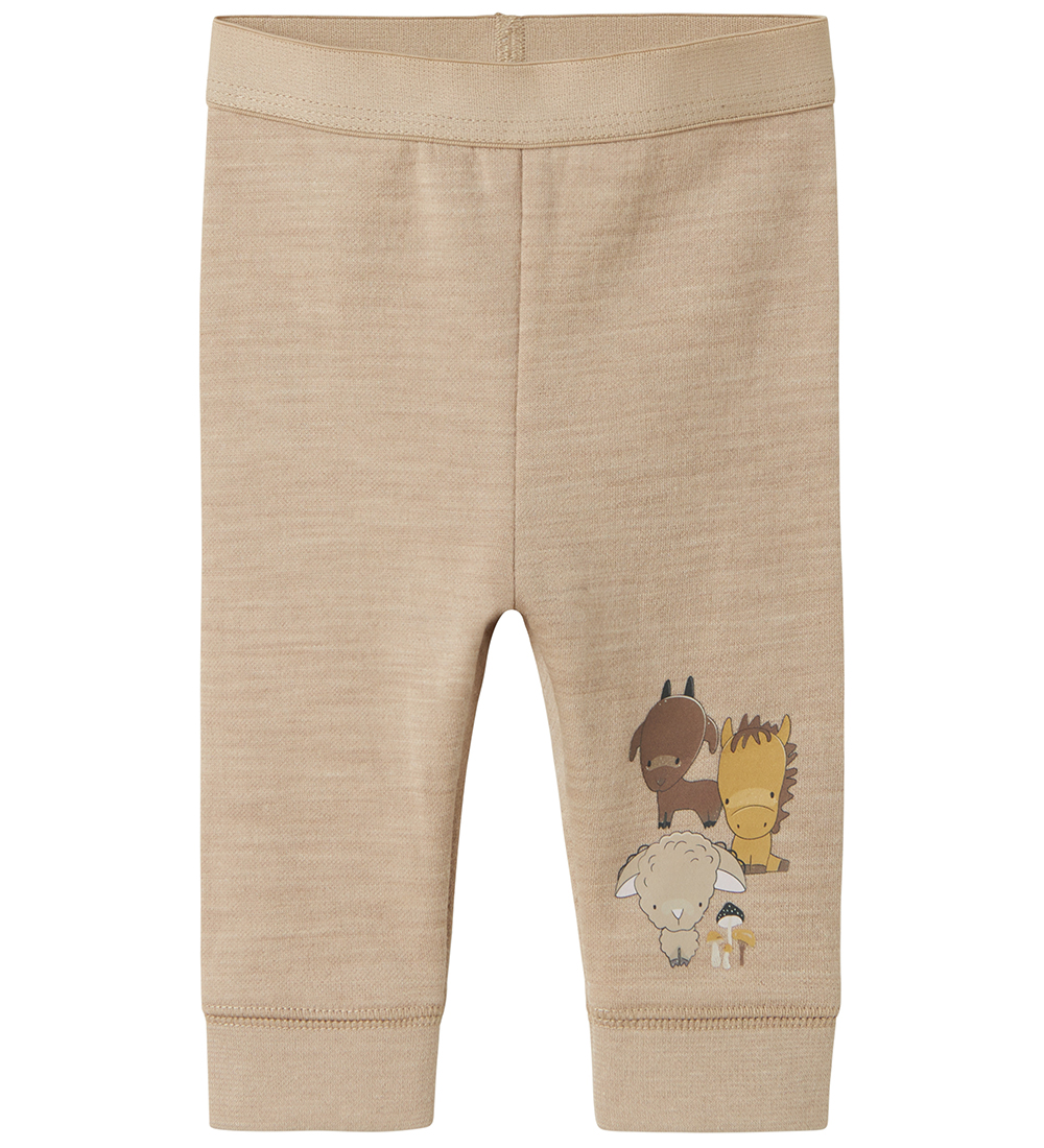 Name It Leggings - Wool/Cotton - NbnWup - Pure Cashmere