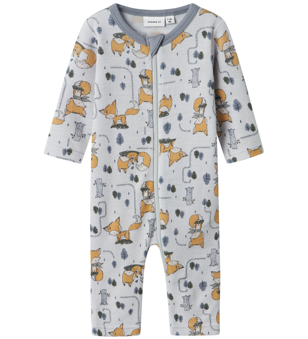 Name It Jumpsuit - Wool - NbmWillit - Gray Dawn/AOP