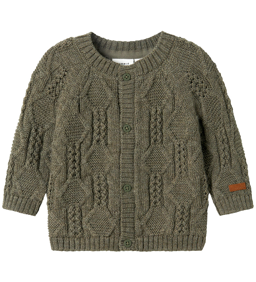 Name It Cardigan - Wool - Knitted - NbmWrilla - Mulled Basil