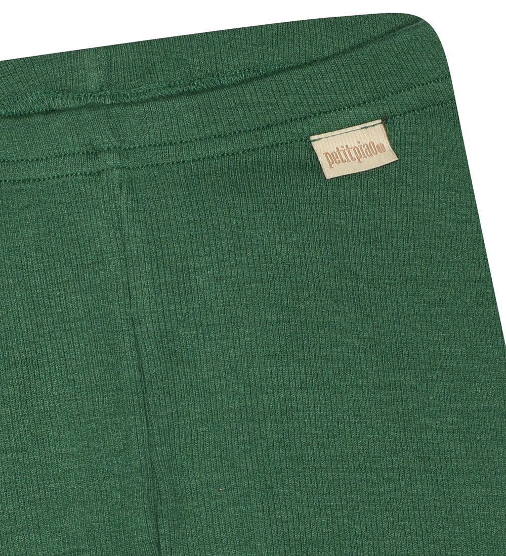 Petit Piao Leggings - Rib - Modal - Emerald Green