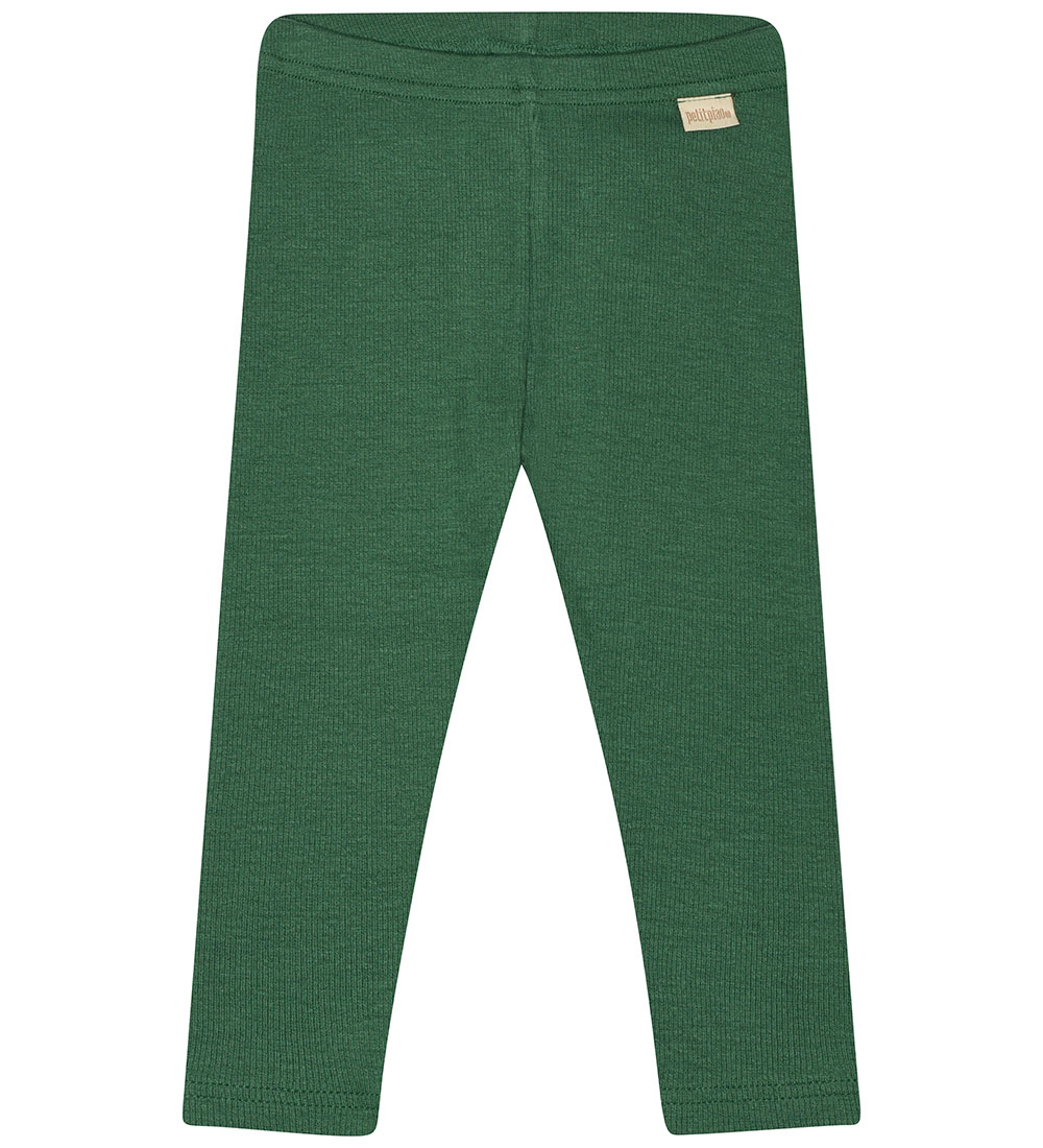 Petit Piao Leggings - Rib - Modal - Emerald Green