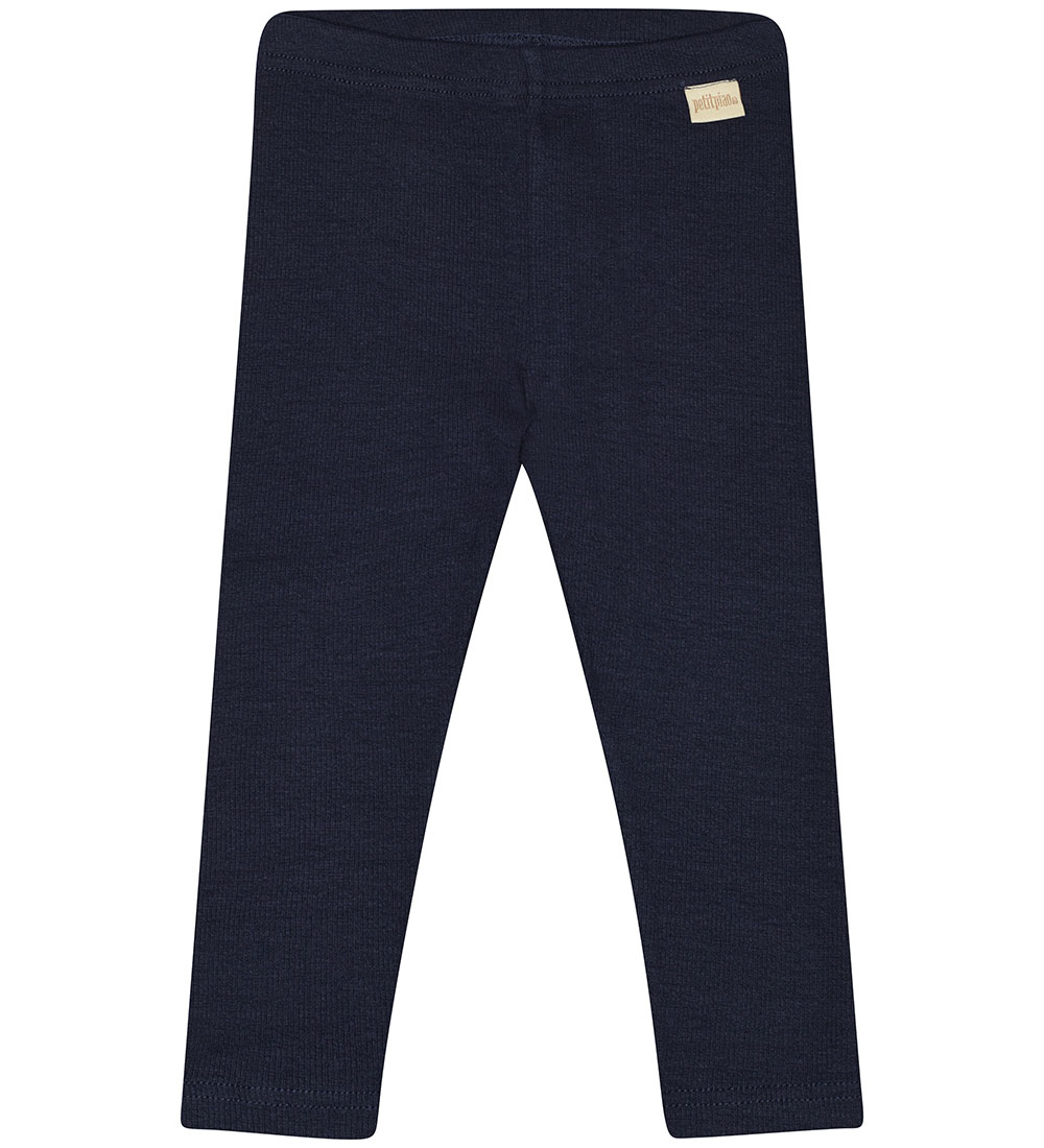 Petit Piao Leggings - Rib - Modal - Indigo Plum