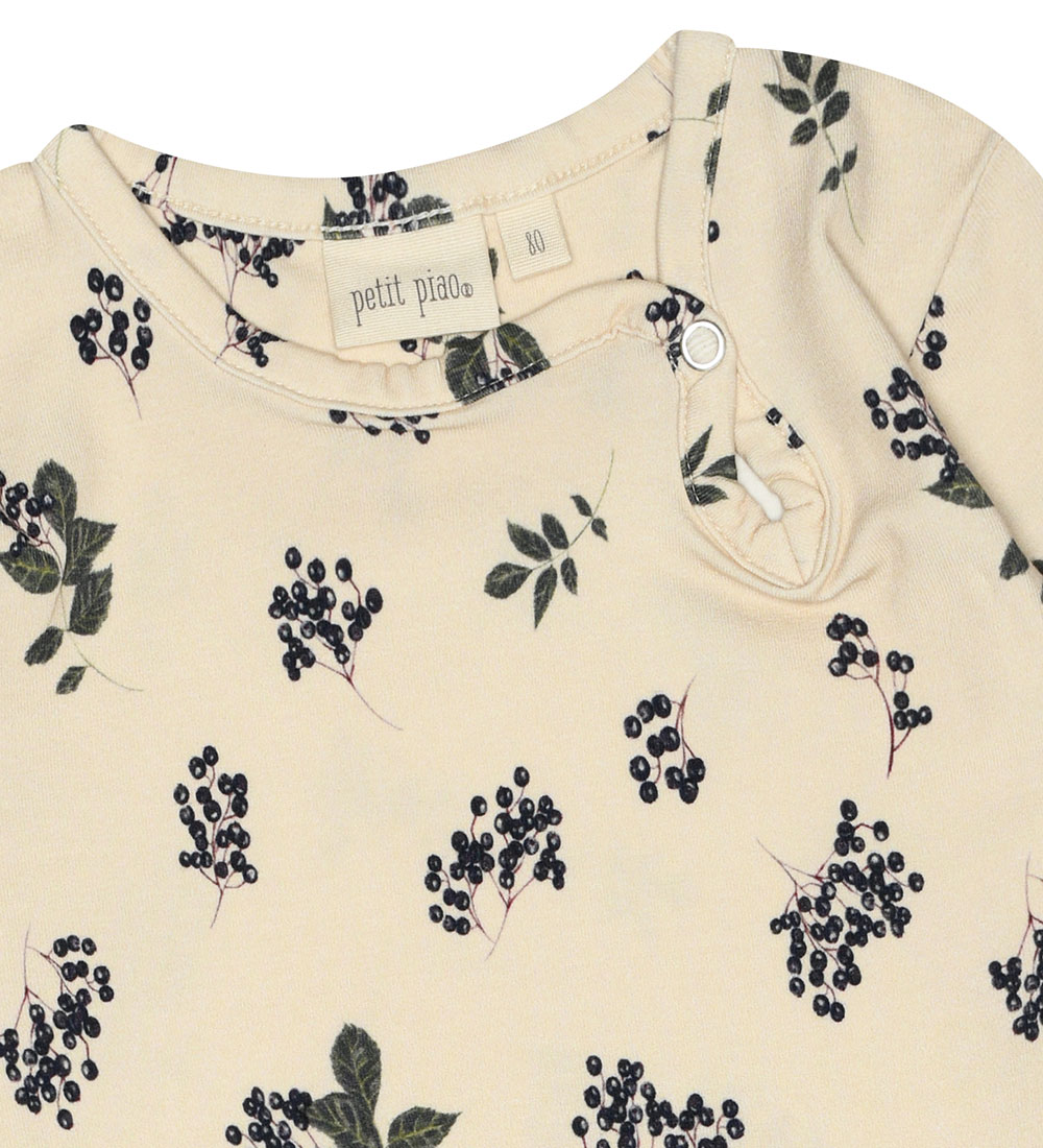 Petit Piao Bodysuit L/æ - Elderberry