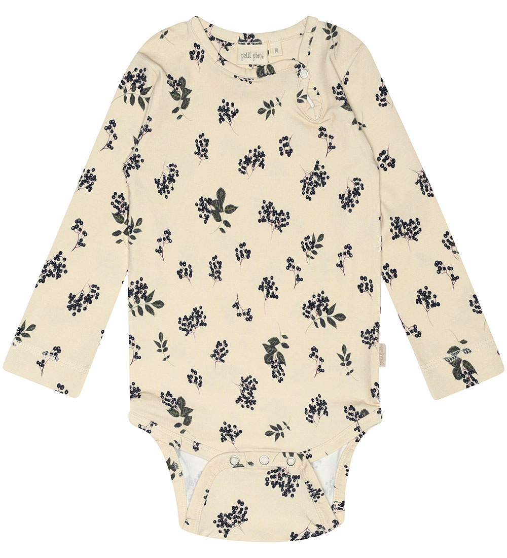Petit Piao Bodysuit L/æ - Elderberry