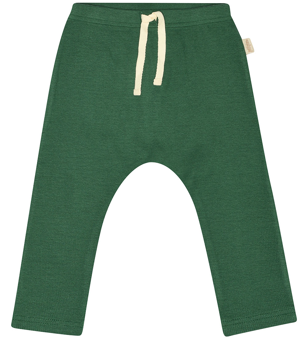 Petit Piao Trousers - Rib - Modal - Emerald Green