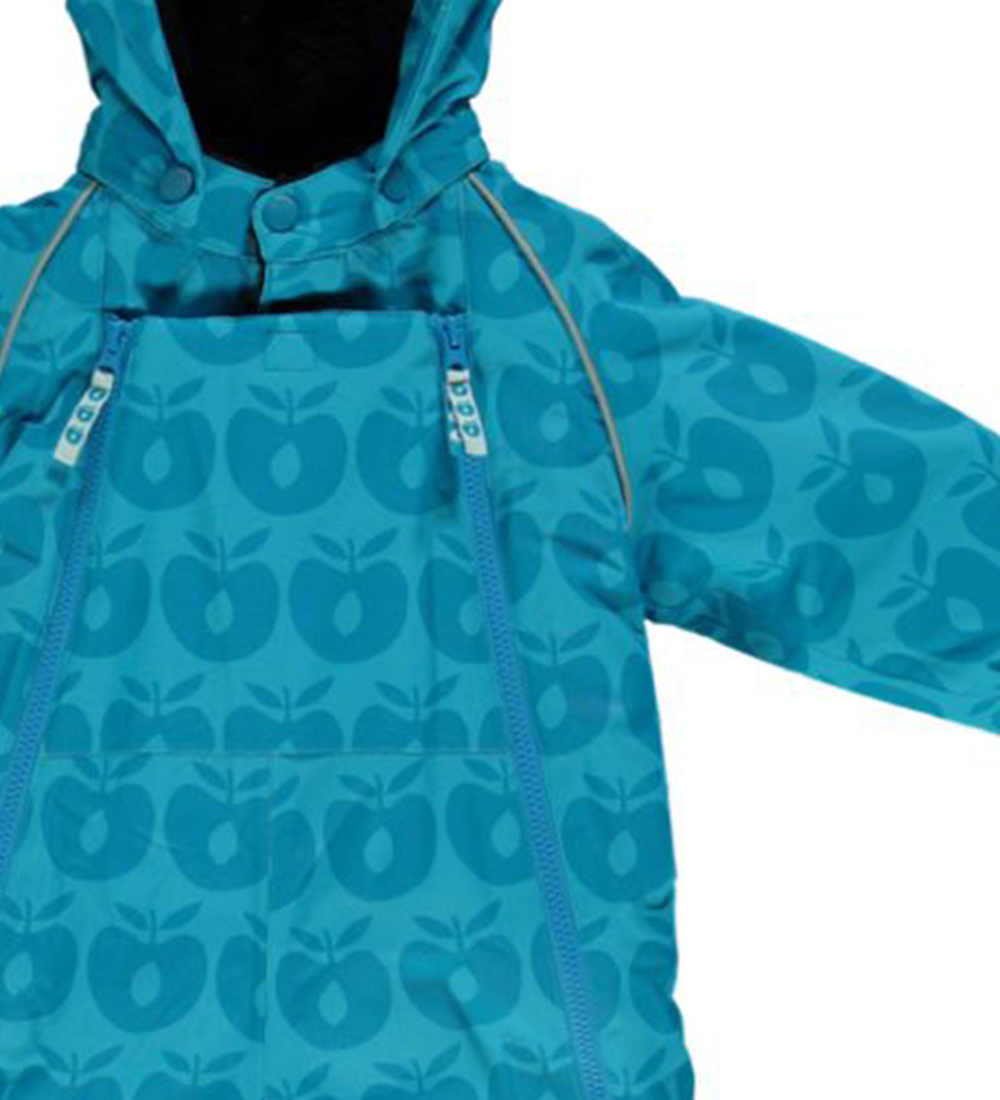 Småfolk Snowsuit - Blue w. Apples