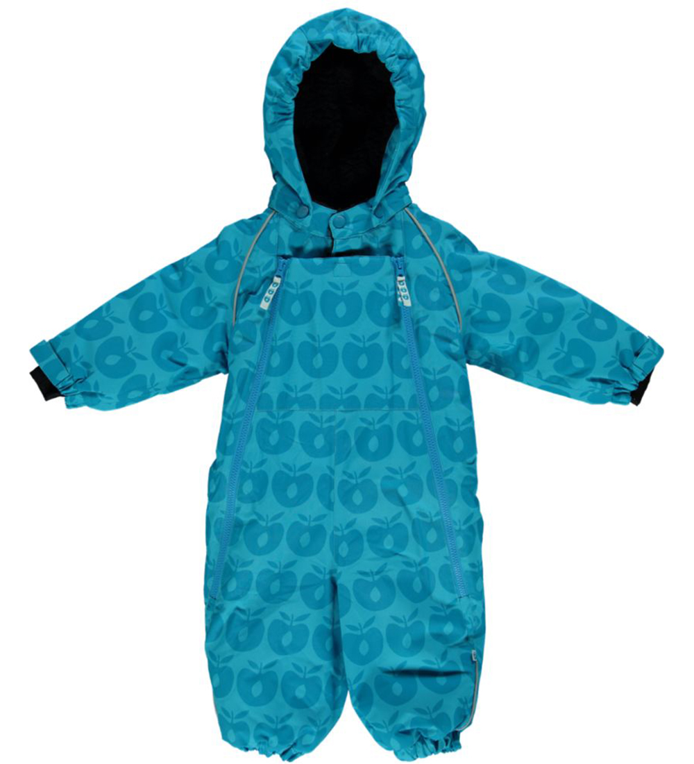 Småfolk Snowsuit - Blue w. Apples